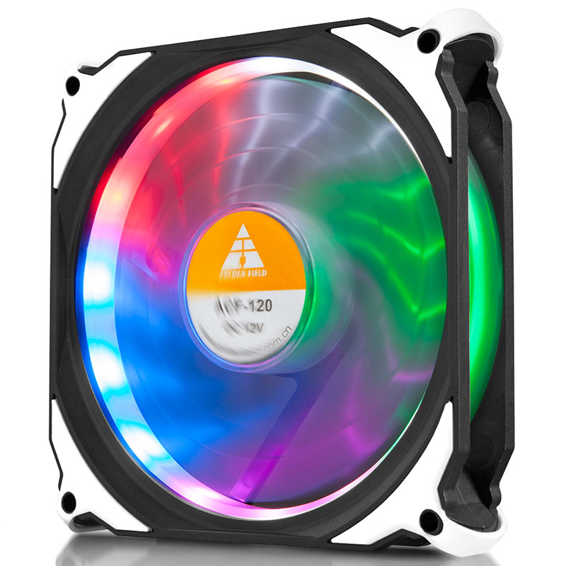 12cm Shining LED Fan (RGB) Rainbow
